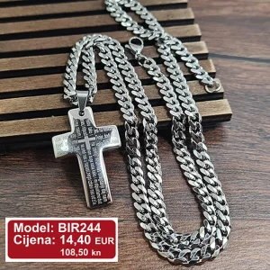 Muška ogrlica s križem