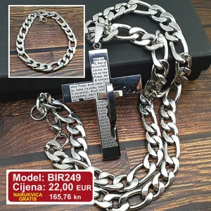 Muški masivni komplet s križem